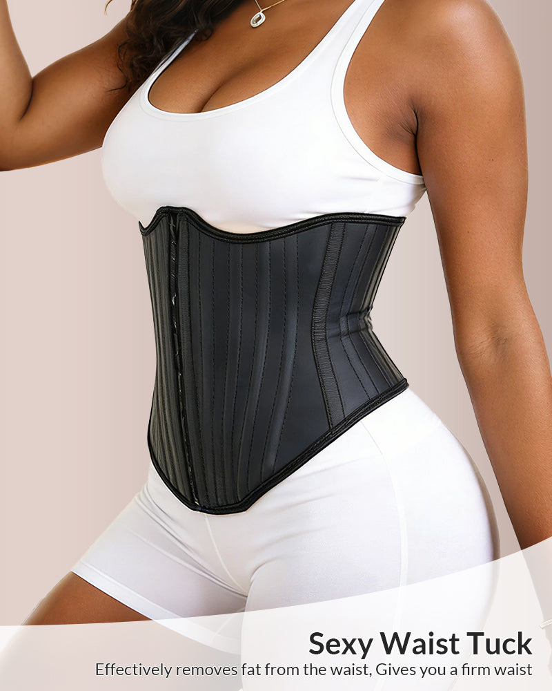 Sculpting W-Curve Waist Trainer Corset with Adjustable Hooks