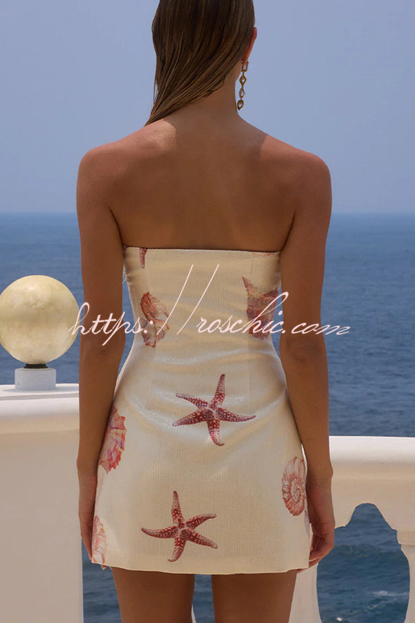 Sequin Strapless Mini Dress | Vacation Party Dress