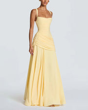 Elysian Ruched Maxi Slip Dress