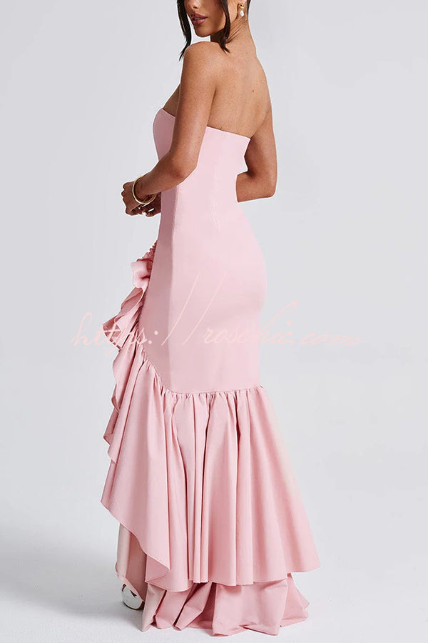 Off-Shoulder Sleeveless Slim Fit Maxi Dress