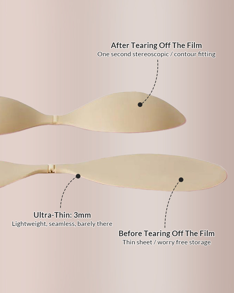 Reusable Push-Up Sticky Bra – Backless & Strapless Support