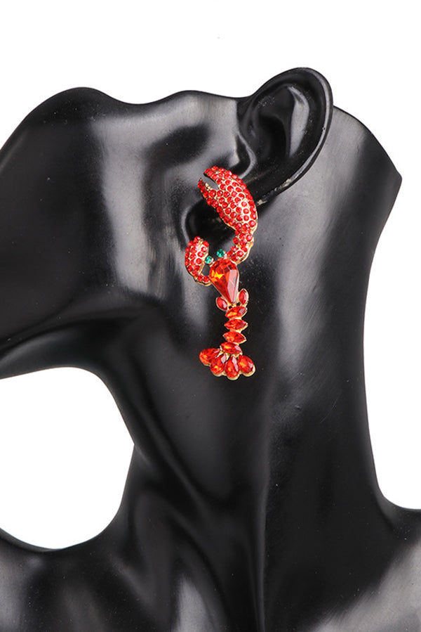 Diamond Lobster Earrings – Holiday Statement Jewelry