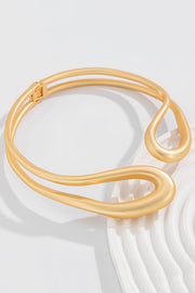 Twisted Double Layer Alloy Bracelet Necklace Ring Set