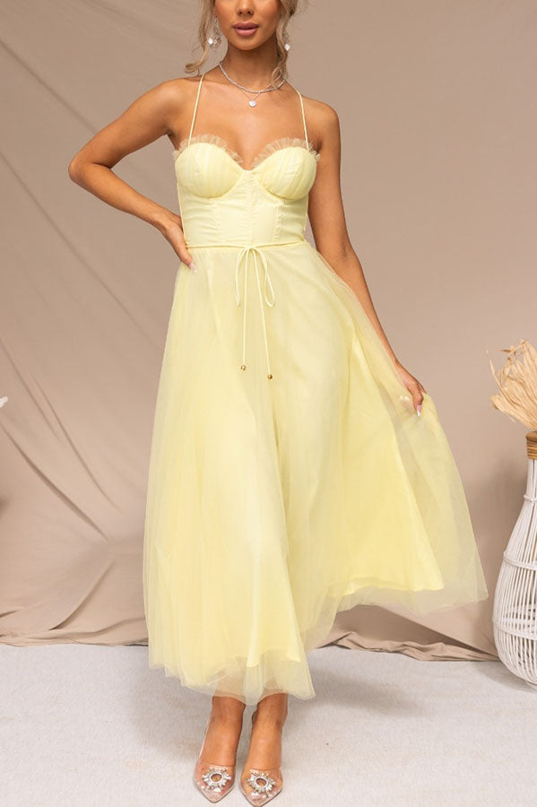 Chiffon Sleeveless Maxi Dress for Parties & Special Occasions