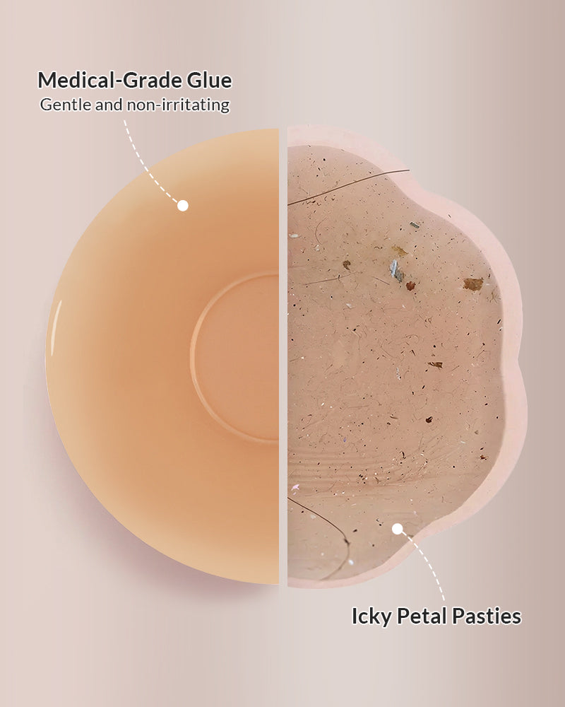 Seamless silicone covers with Non-Adhesive Center