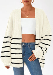 Oversized Cardigan Sweater for Women - Open Front Knit