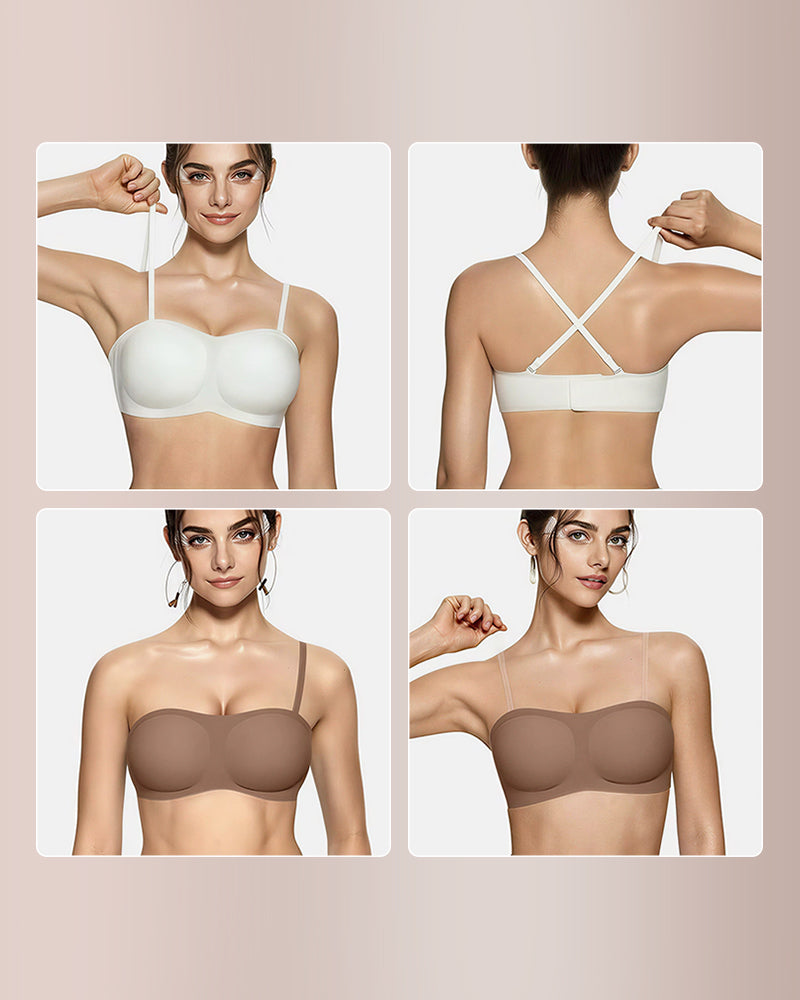 Wireless Padded Bandeau Bra – Strapless, Seamless Comfort