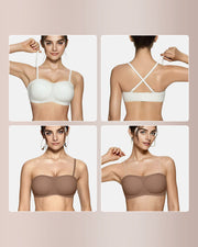 Wireless Padded Bandeau Bra – Strapless, Seamless Comfort