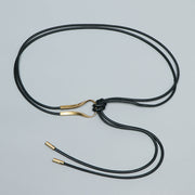 PU Leather Lace-Up Waist Belt – Chinese Style Rope