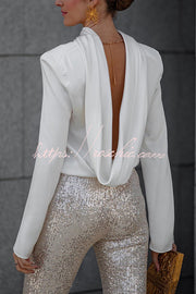 Sequin High-Rise Flare Pants – Sparkly Party Bottoms