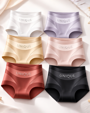 High-Waisted Seamless Ice Silk Shaping Briefs (6 Pack)