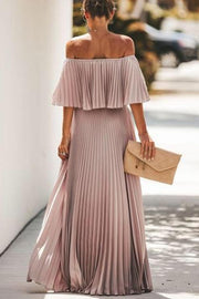 Ruffle Tiered Maxi Dress – Off Shoulder Vacation Style