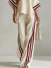 Bohemian Pants Set with Vibrant Printed Pattern
