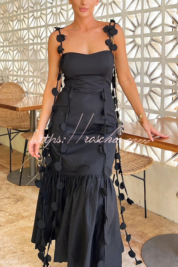 Sweetheart Neck Fishtail Midi Dress – Vacation & Party