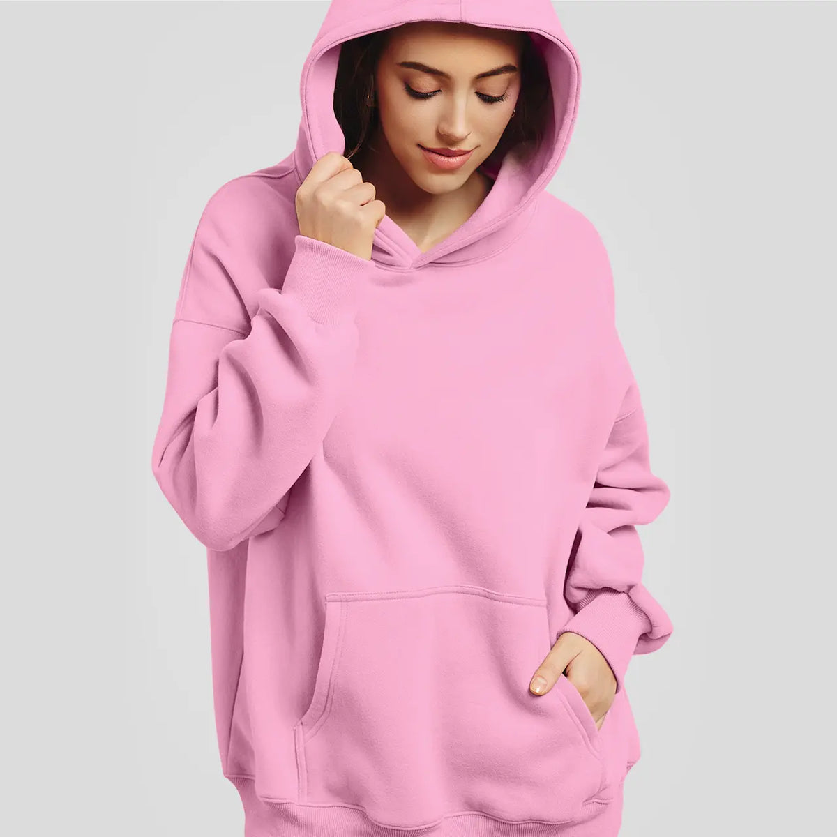 Women's Oversized Fleece Hoodie Casual Pullover Sweatshirt with Pocket