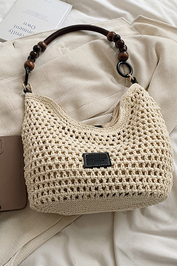 Retro Hollow Woven Straw Shoulder Bag