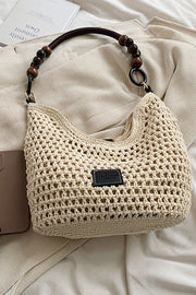 Retro Hollow Woven Straw Shoulder Bag