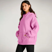 Women's Oversized Fleece Hoodie Casual Pullover Sweatshirt with Pocket