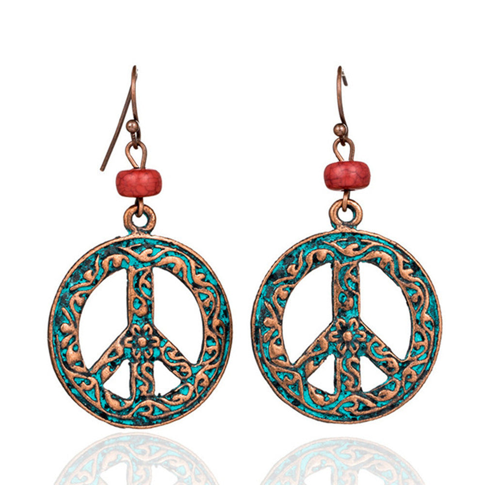 Gold Plated Macrame Drop Earrings with Fringe Detail