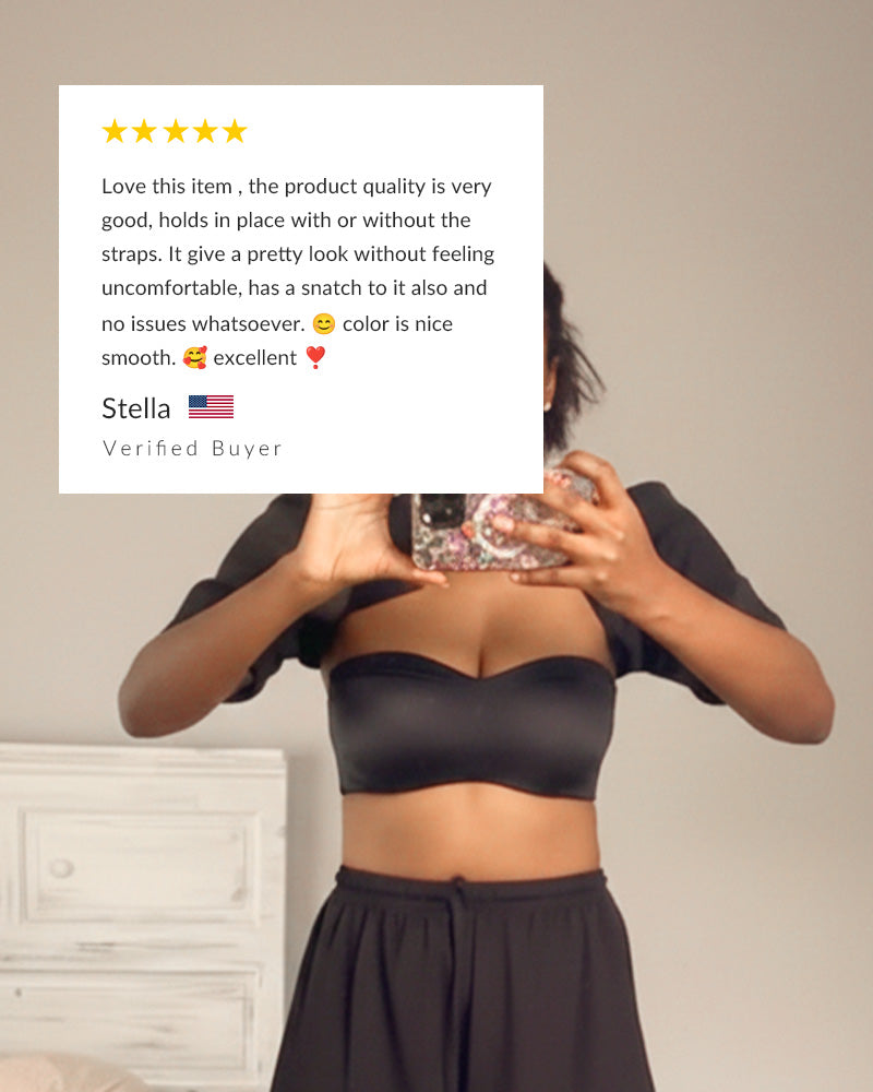 Strapless Backless Bra with Underwire – Non-Slip Support