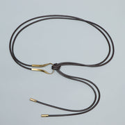 PU Leather Lace-Up Waist Belt – Chinese Style Rope