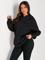 Women's Oversized Fleece Hoodie Casual Pullover Sweatshirt with Pocket