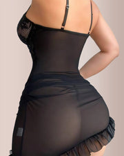 Lace Camisole Push-Up Bodysuit Dress for Women