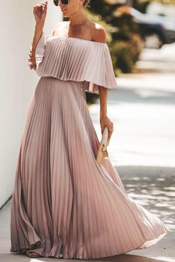 Ruffle Tiered Maxi Dress – Off Shoulder Vacation Style