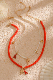 Bohemian Pearl Shell Multi-Layer Necklace – Imitation Pearl