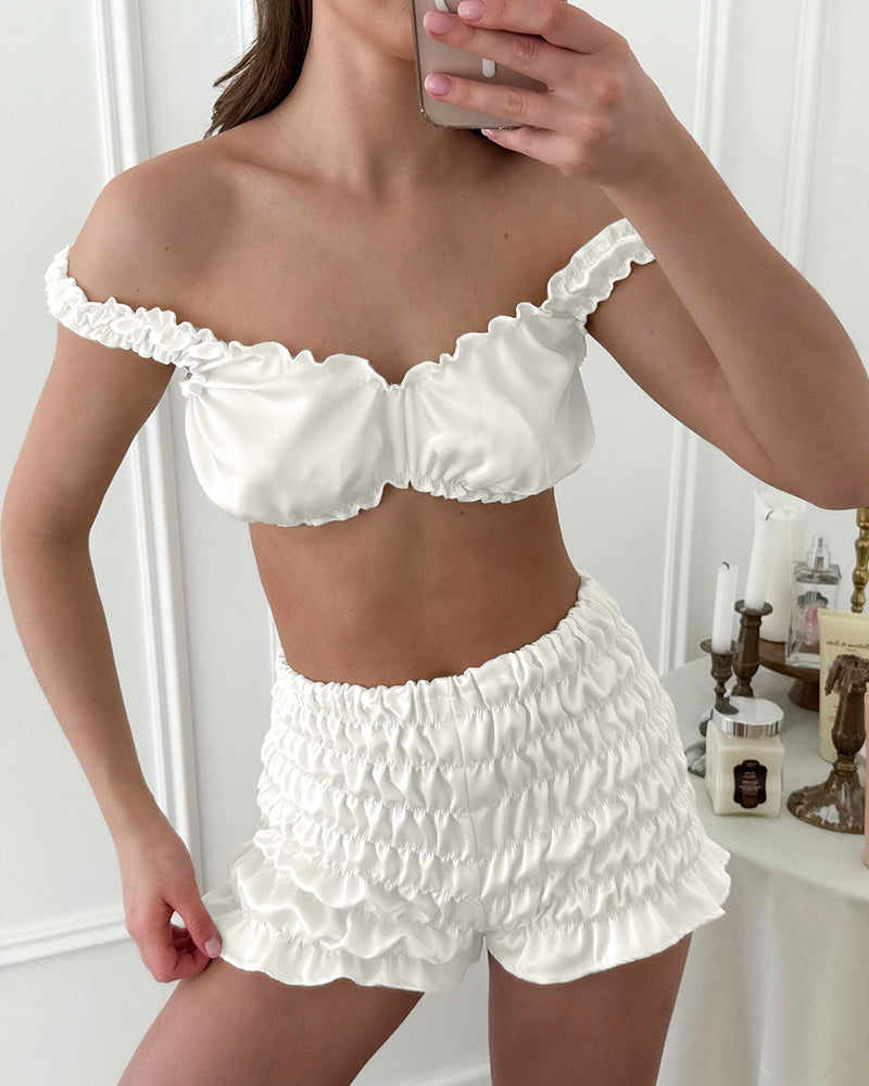 Textured 3-Piece Pajama Loungewear Set with Robe