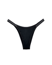 Seamless Leopard Print Thong Panties with Sparkling Side Panels