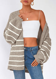 Oversized Cardigan Sweater for Women - Open Front Knit