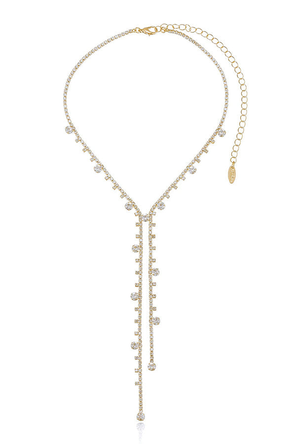 Irregular Full Diamond Statement Necklace