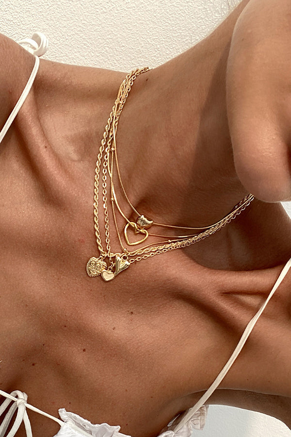 Multi-Layer Alloy Necklace – Sweet Stacked Style