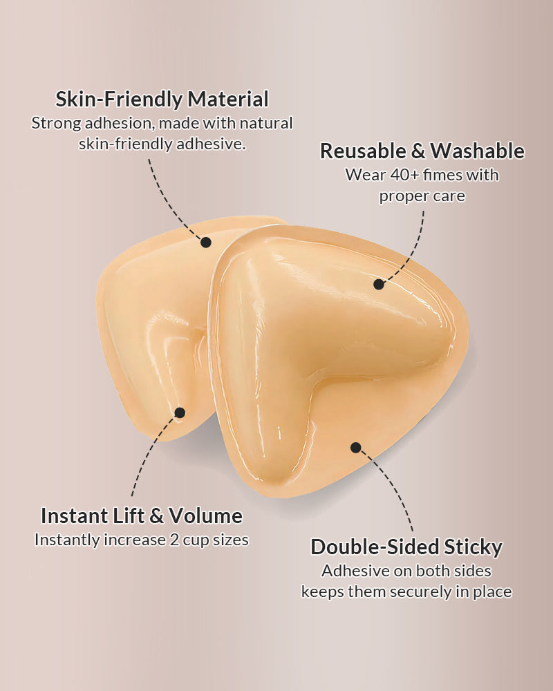 V-Shape Double-Sided Adhesive Push-Up Bra Inserts