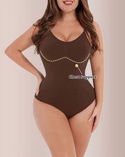Seamless Backless Full-Body Shaper Bodysuit for Women