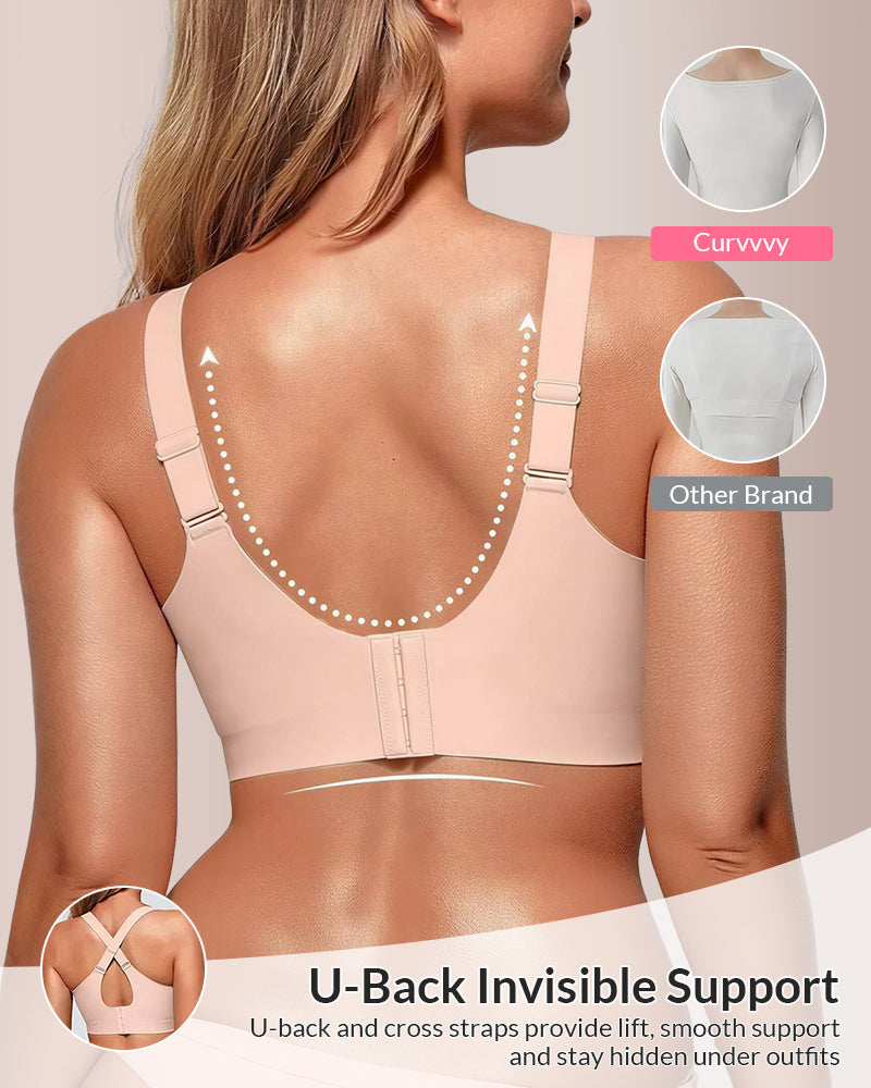 Seamless Wire-Free Lifting Bra with Jelly Strip Support