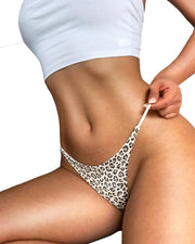 Low-Rise Cotton Double Strap Semi-Thong Panties