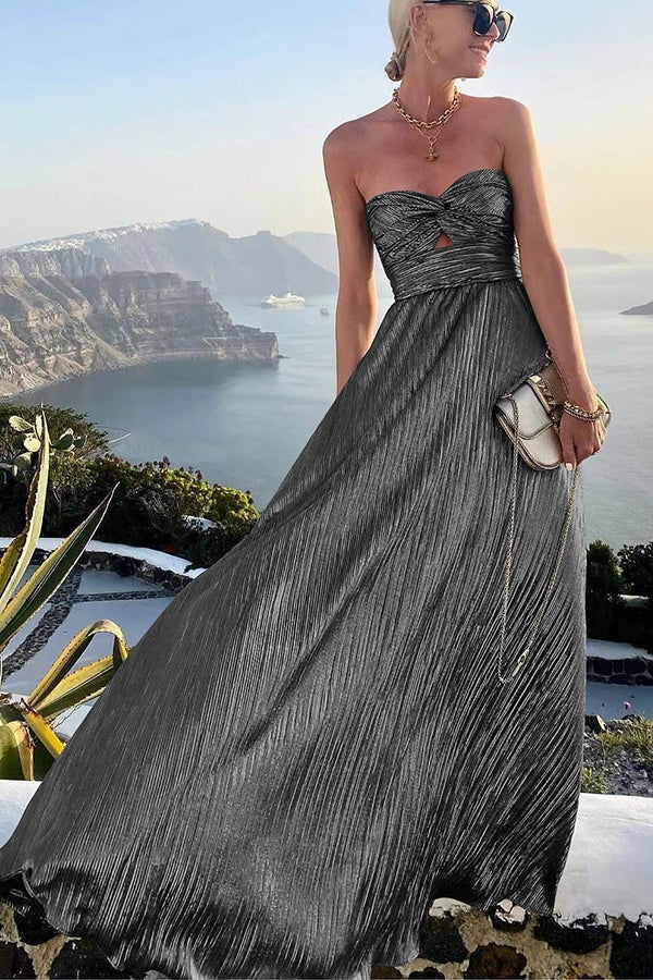 Off Shoulder Sequin Maxi Dress for Party & Vacation