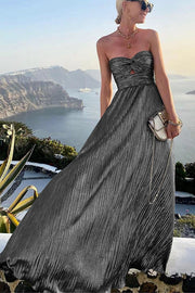 Off Shoulder Sequin Maxi Dress for Party & Vacation