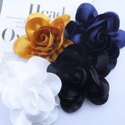 Satin Fabric Flower Brooch for Women