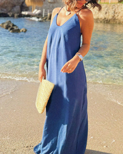 Vacation Backless Cami Dress