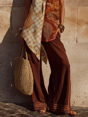 Bohemian Asymmetric Panel Tunic and Pant Set