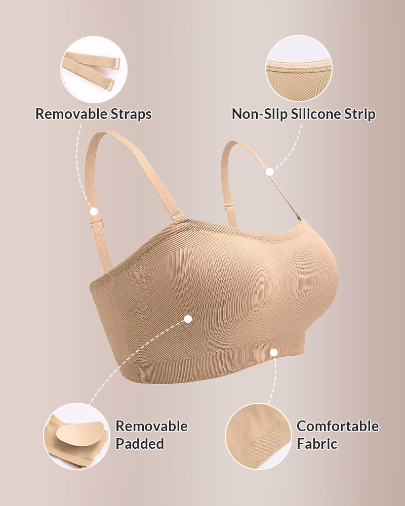 6-in-1 Convertible Push-Up Strapless Bra