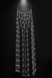 Rhinestone Tassel Headband Tiara for Women
