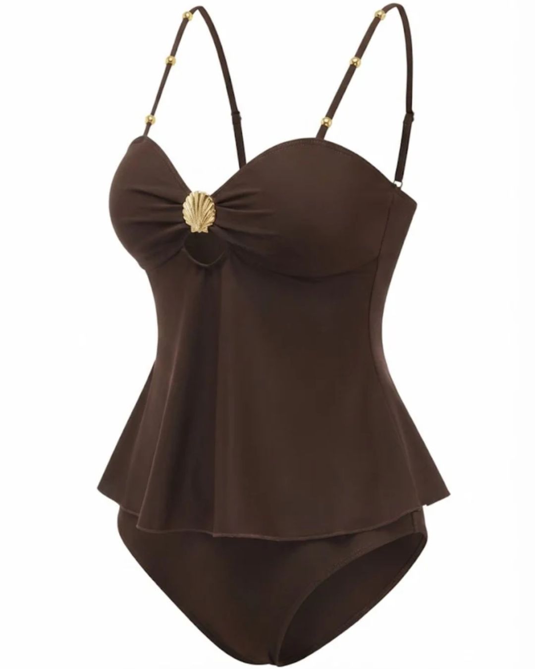 Tummy Control Ruffle Bikini Set – Backless Two Piece