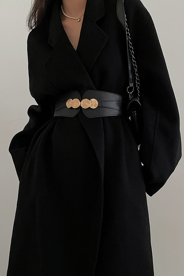 Ceinture élastique large rétro – Style polyvalent assorti à tout