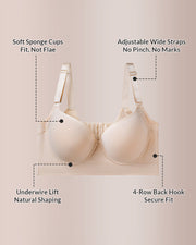 Push up Back Smoothing Shaping Bra