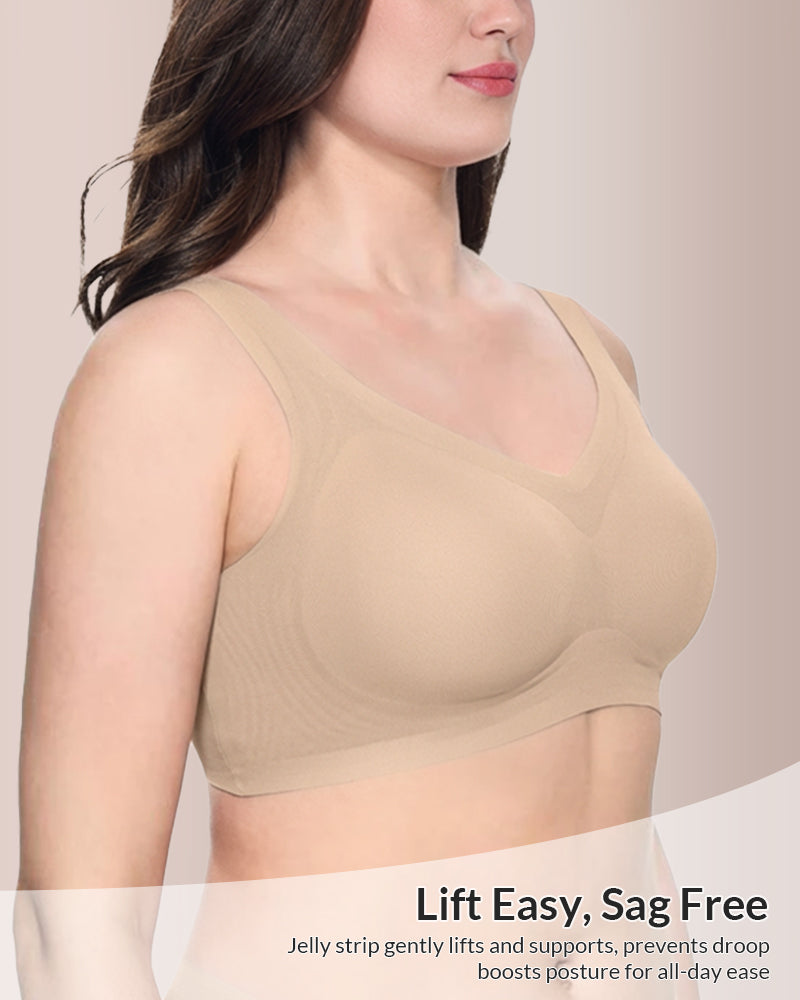 Lifting Wire-Free Antibacterial Jelly Bra