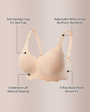 Scalloped Comfort Everyday Bra